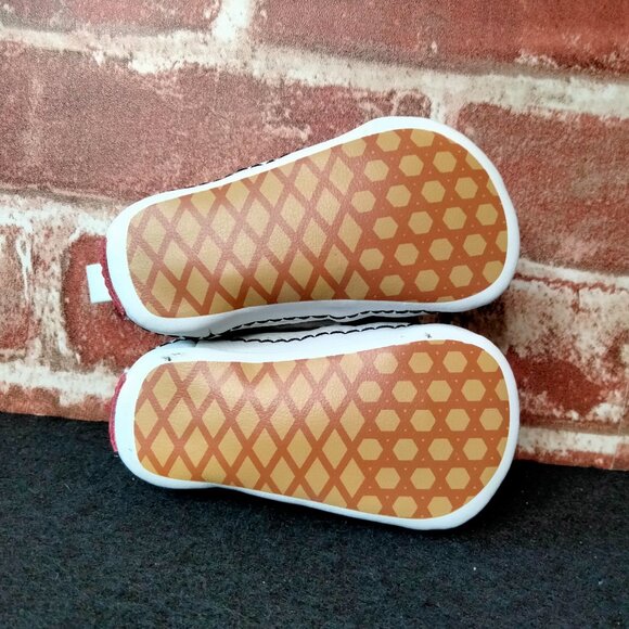 Vans Shoes Baby Size 1 Velcro Slip On Newborn Checkered - Picture 4 of 6